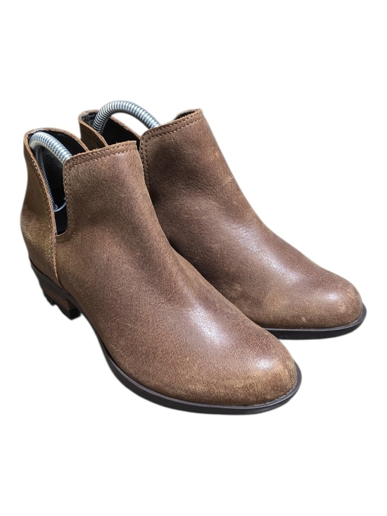Sorel Shoes - Sorel Lolla II Cut Out Bootie Brown Leather Boots Women's Size 7.5 US